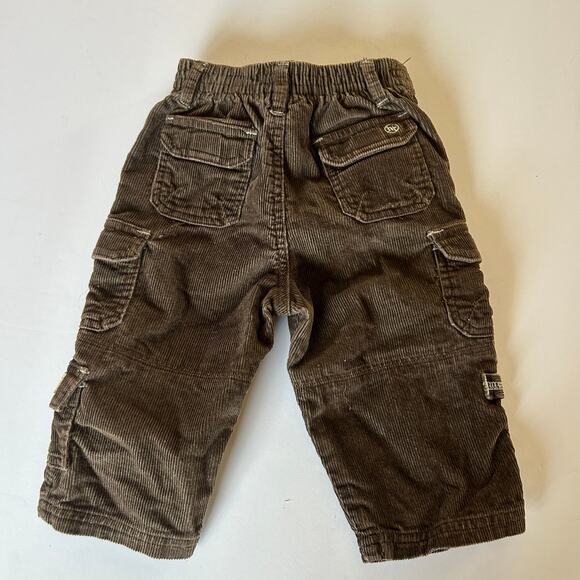Healthtex Vtg Baby Boys Size 12 Months Brown Corduroy 100% Cotton Cargo Pants - Picture 5 of 5